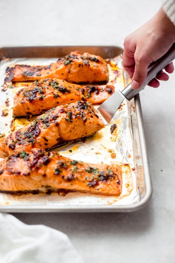 Sheet Pan Honey Garlic Salmon