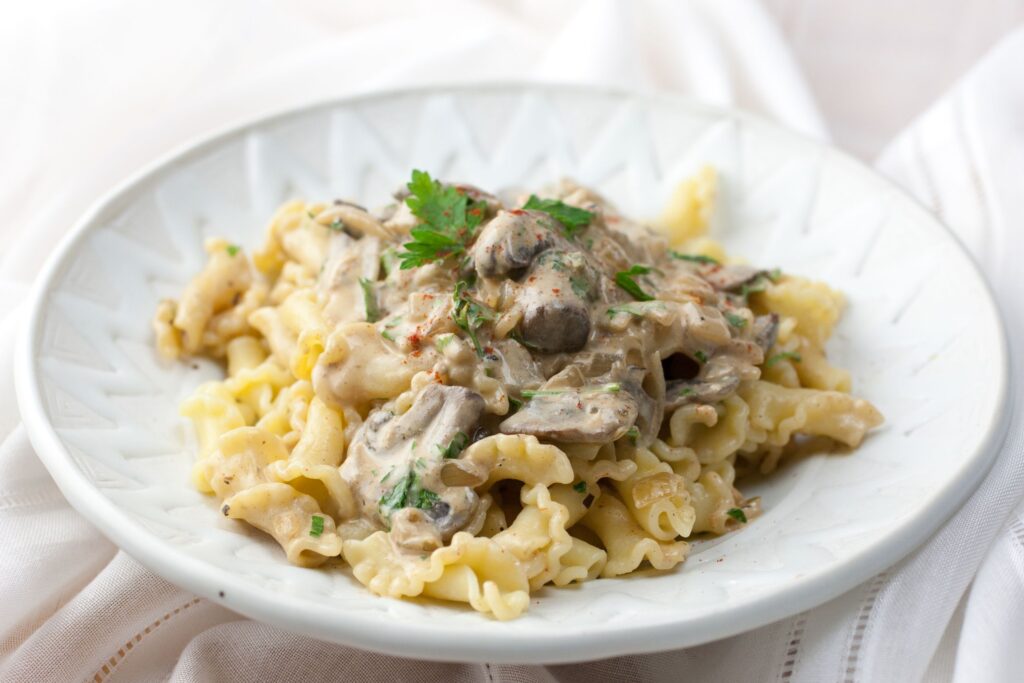 Creamy Mushroom Stroganoff